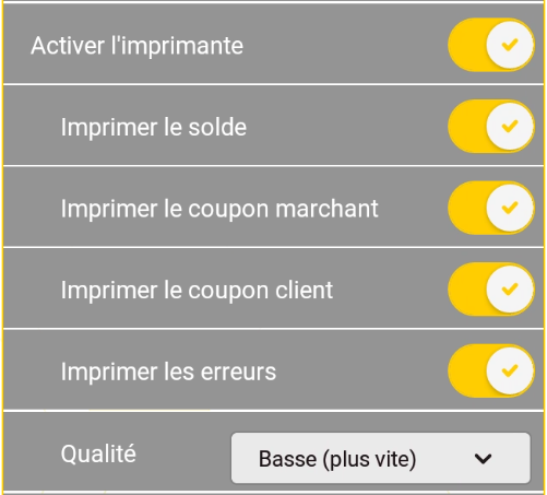 Configurer les options d'impression