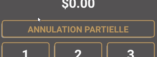 Partial cancel button