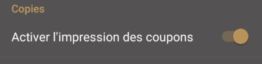 Receipt copy printouts