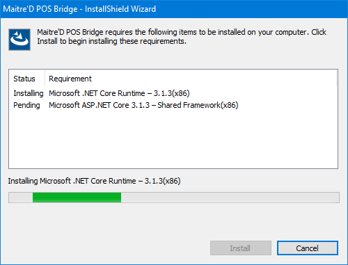 POS Bridge Pre-Install Requirements