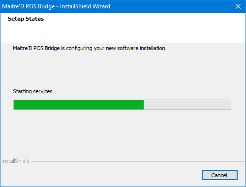 POS Bridge - Install Progress