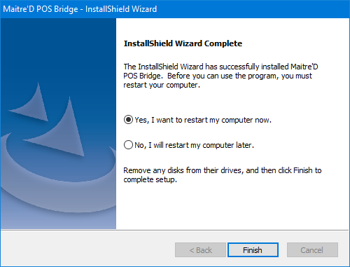 POS Bridge - Install Restart