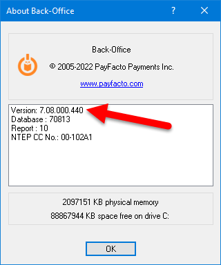 About Maitre'D Back-Office Dialog