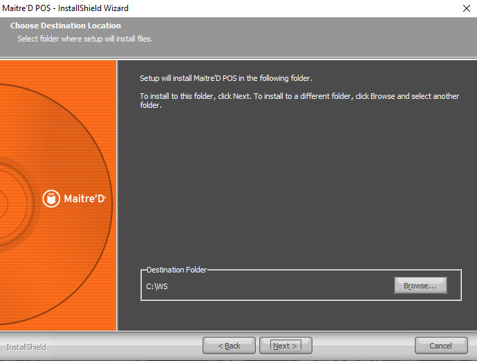 InstallShield Wizard - POS Path