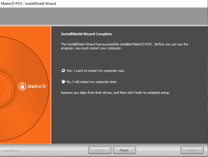 InstallShield Wizard - Restart