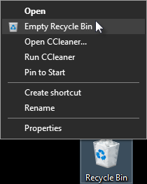 Empty Recycle Bin
