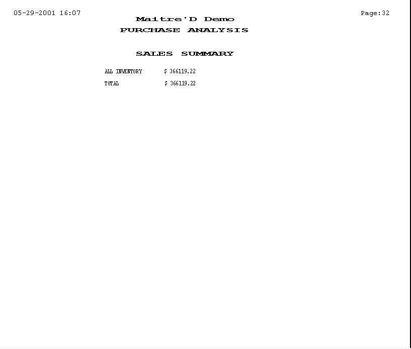 Sample - Purchase Analysis Report (Last Page)