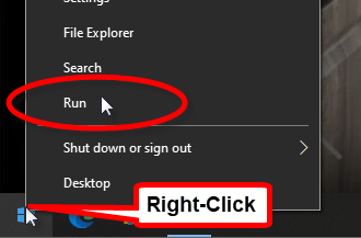 Right-Click Windows Start Menu