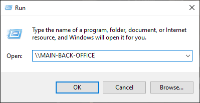 Windows Run Dialog