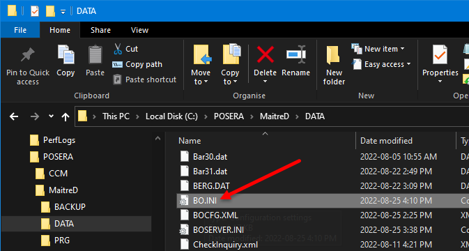 File Explorer - Maitre'D\Data folder