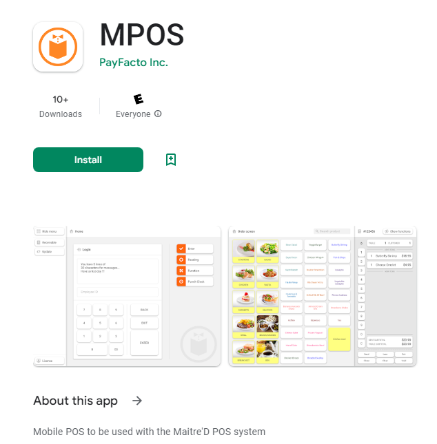 Screenshot - MPOS on Google Play
