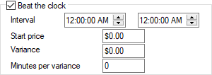 Sales Item Setup - Configuration (Beat the clock)