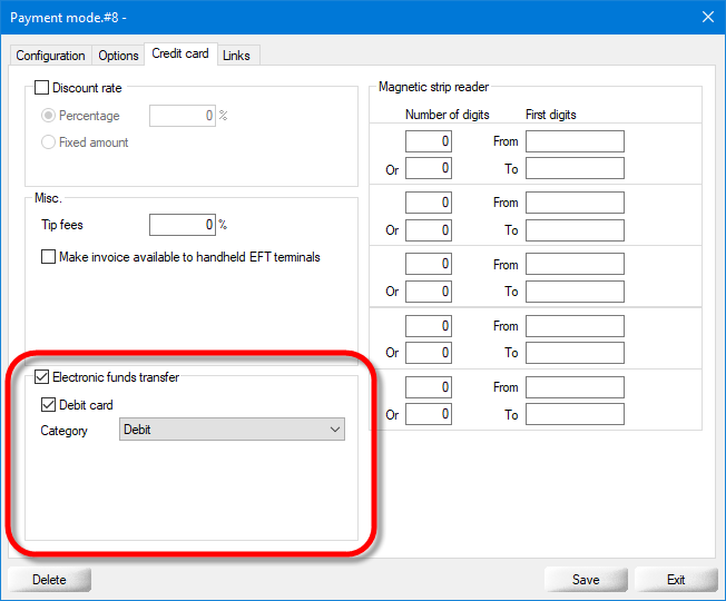 Payment Mode - Credit Card (INTERAC DEBIT) Payment Mode - Credit Card (INTERAC DEBIT)