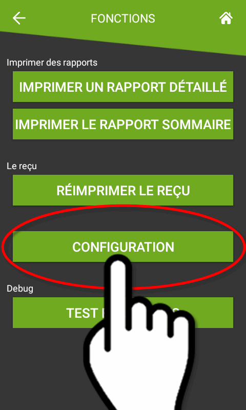 Menu Fonctions SecurePay Menu Fonctions SecurePay