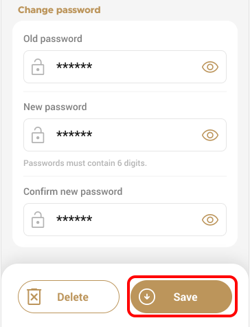 Modifier le mot de passe du greffier