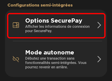 SecurePay settings