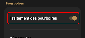 Activer les pourboires