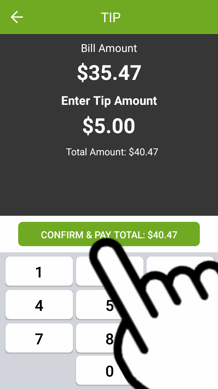 Screenshot - Enter Amount