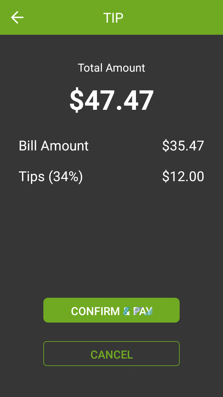 Screenshot with tip grater than 30%