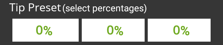 Tip Preset Config - No Presets