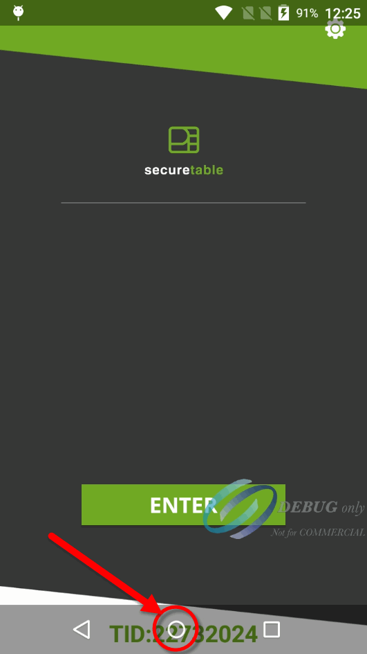 SecureTable Screenshot - Home button SecureTable Screenshot - Home button