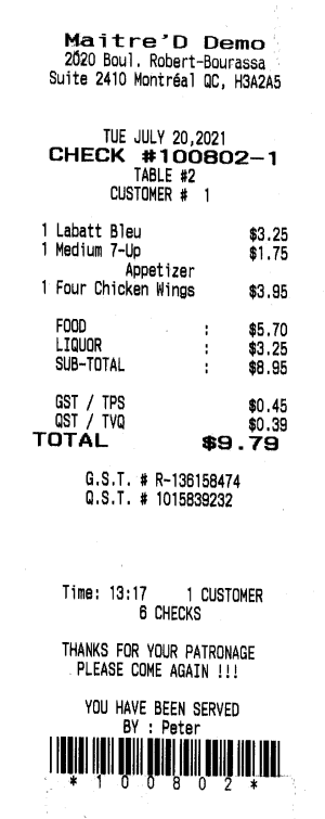 Check 100802 Check 100802