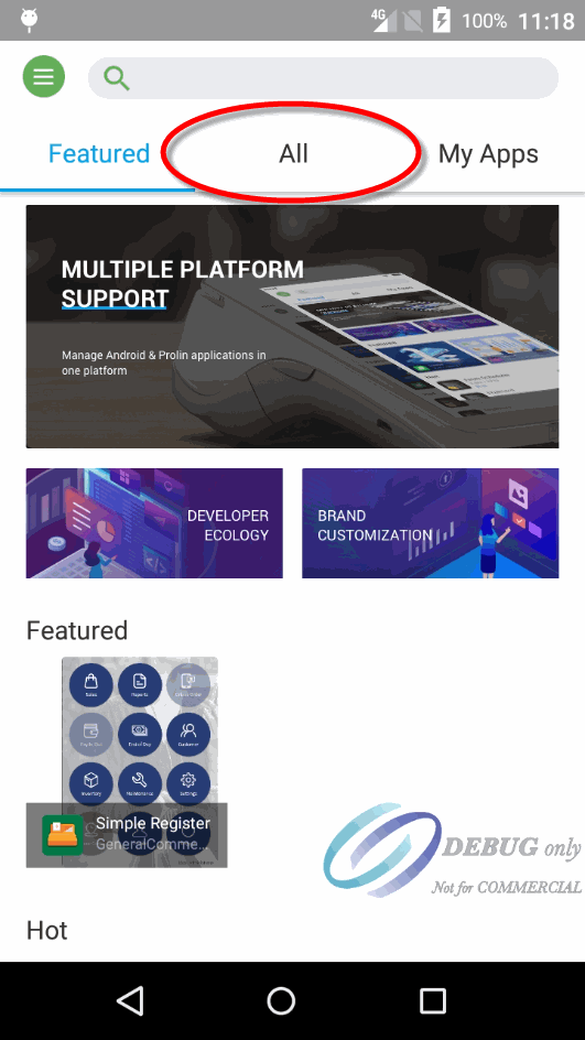 Android Screenshot - PAXSTORE main