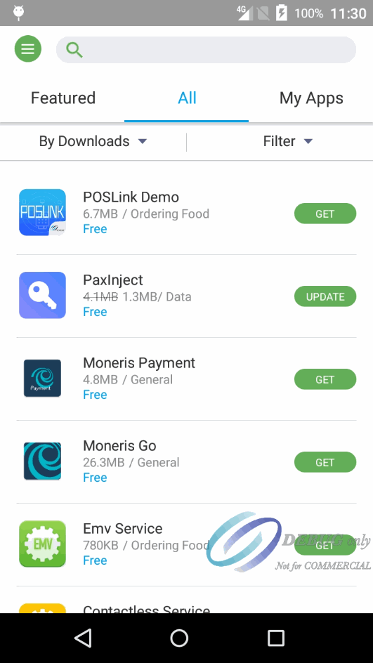 Android Screenshot - PAXSTORE ALL - Working