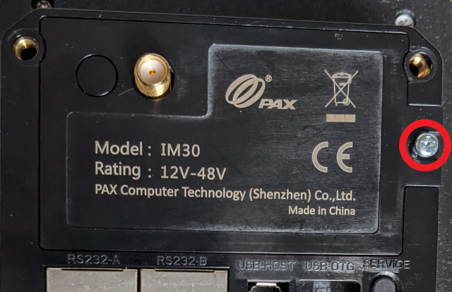 IM30 SIM card module screw